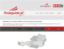 Tablet Screenshot of findaguide.at